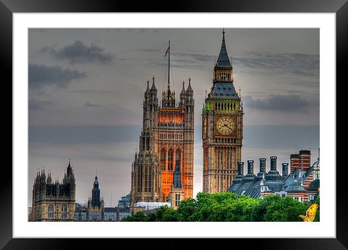 BIG BEN Framed Mounted Print by Libby Hall