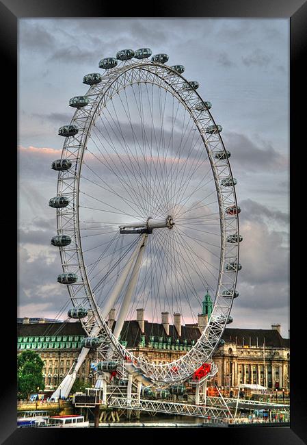 London Eye Framed Print by Libby Hall