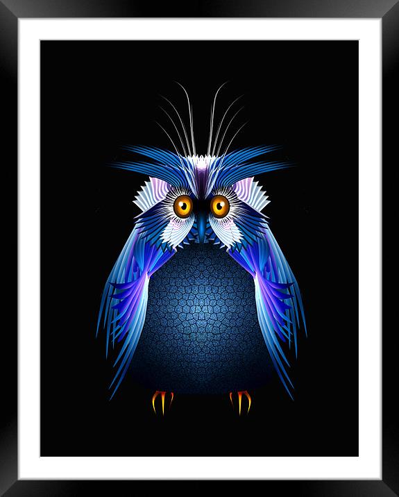 Wise Old Owl Framed Mounted Print by Julie Hoddinott