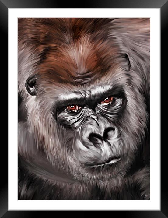 Mighty Joe Framed Mounted Print by Julie Hoddinott