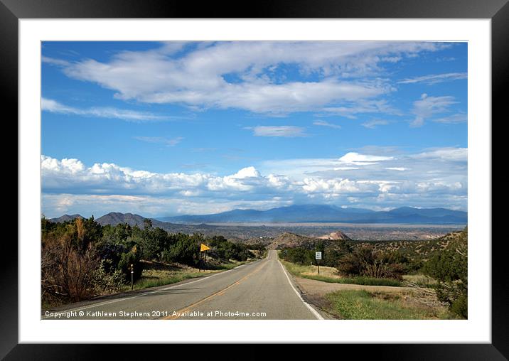 Big Sky Country Framed Mounted Print by Kathleen Stephens