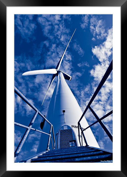 WIND FARM Framed Mounted Print by Daniel Cowee