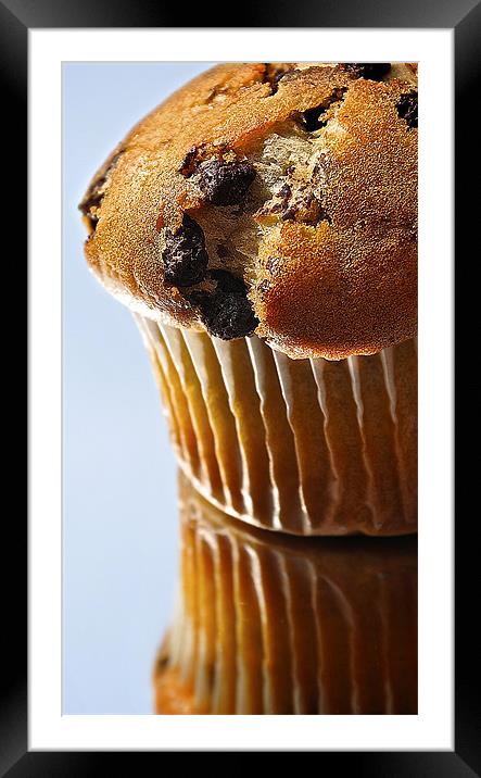 Muffin Framed Mounted Print by Daniel Cowee