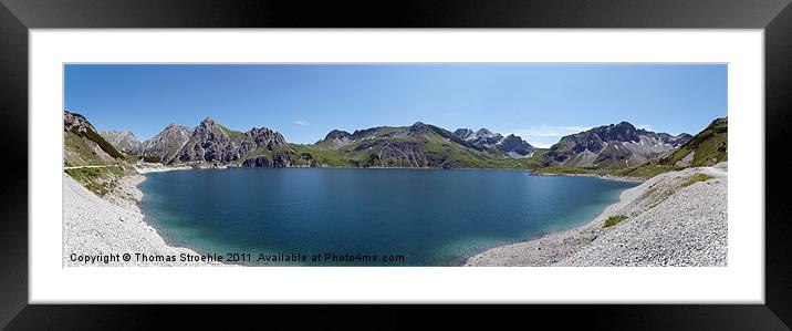 Lünersee Framed Mounted Print by Thomas Stroehle