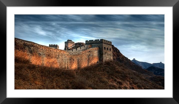 Great wall of China Framed Mounted Print by Thomas Stroehle