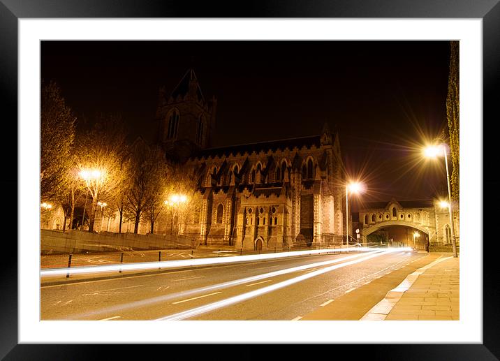 Christ Church Cathedral Dublin Framed Mounted Print by Thomas Stroehle