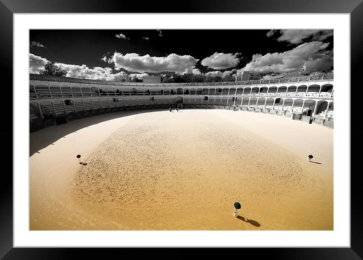 Plaza de Toros de Ronda Framed Mounted Print by Jamie Stokes