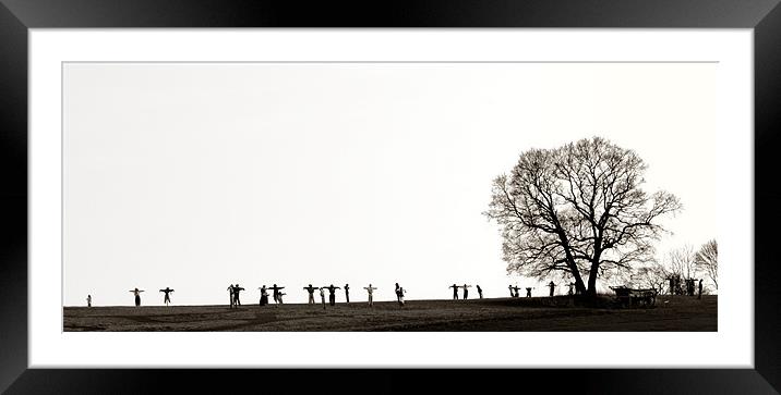 Hyde Hall Scarecrows Framed Mounted Print by Jamie Stokes