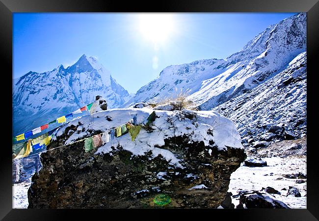 Himalayan Serenity Framed Print by kshitiz rajkarnikar