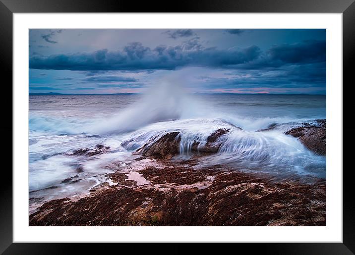 Gullane Bents Waves Framed Mounted Print by Keith Thorburn EFIAP/b