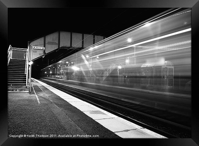 Midnight Express Train Framed Print by Keith Thorburn EFIAP/b