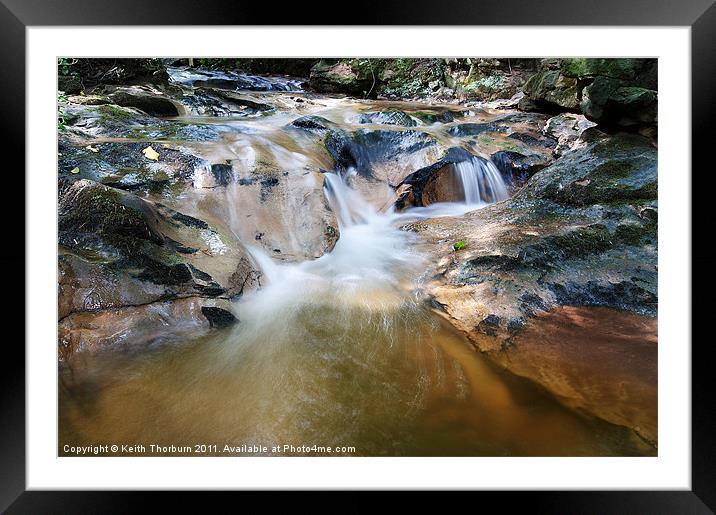 Flowing River Framed Mounted Print by Keith Thorburn EFIAP/b