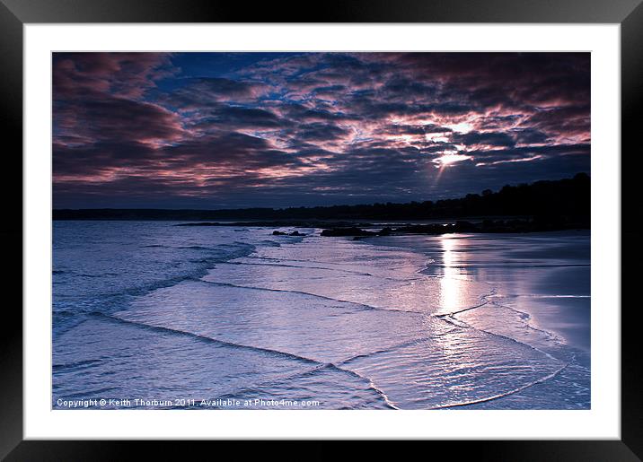 Guillane Bents Beach Framed Mounted Print by Keith Thorburn EFIAP/b