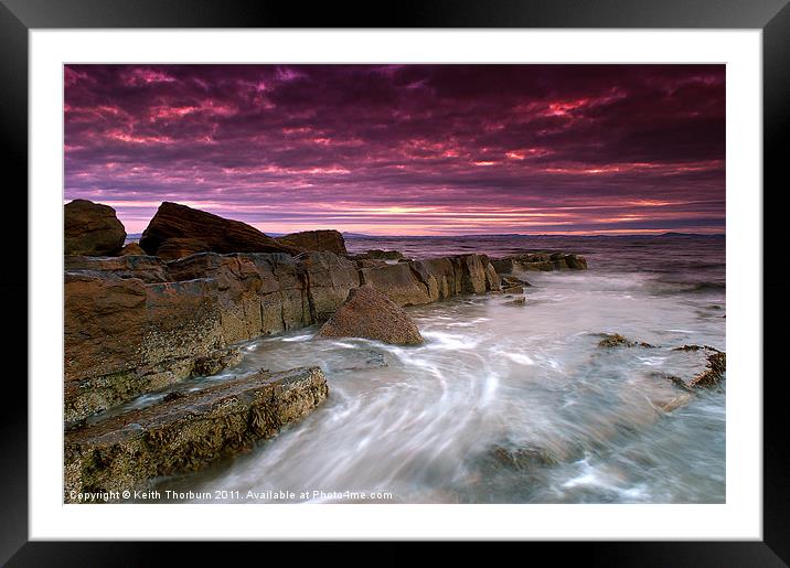 Coastal Sunrise Framed Mounted Print by Keith Thorburn EFIAP/b