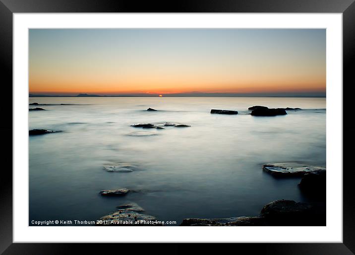 Sunset Down Framed Mounted Print by Keith Thorburn EFIAP/b