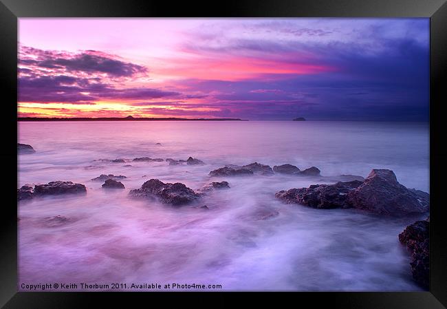 Guille Purple Sunset Framed Print by Keith Thorburn EFIAP/b