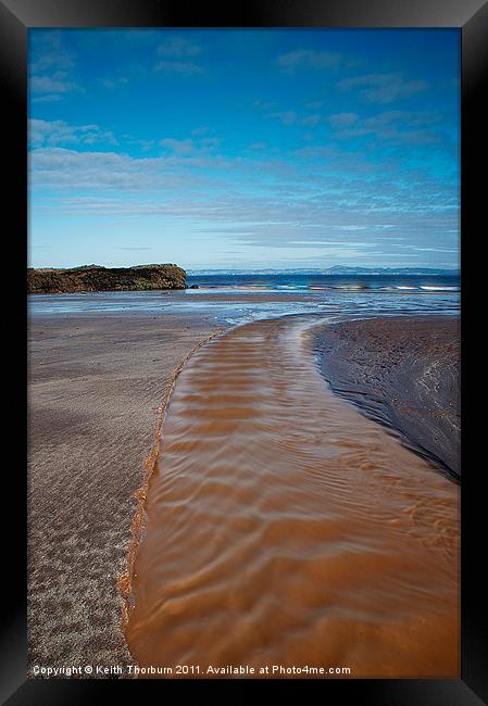 Running sea river Framed Print by Keith Thorburn EFIAP/b