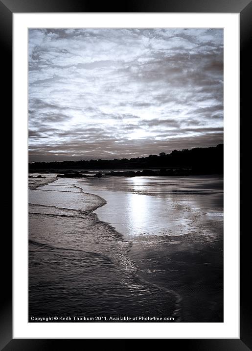 Morning Wave Reflections Framed Mounted Print by Keith Thorburn EFIAP/b