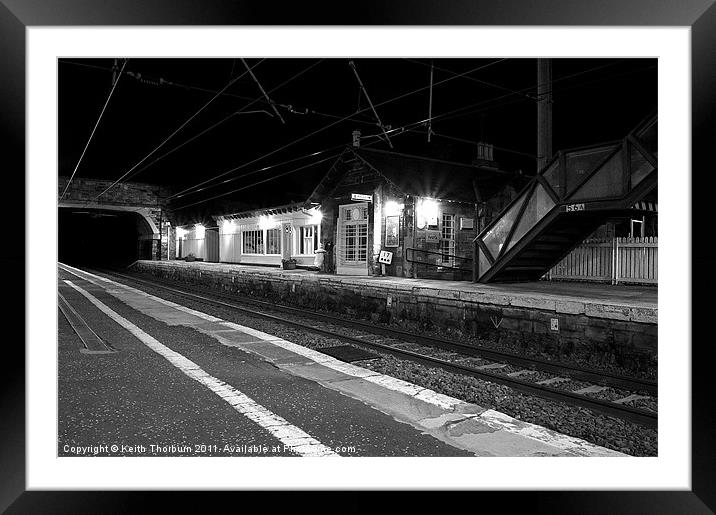 Drem Train Station Framed Mounted Print by Keith Thorburn EFIAP/b