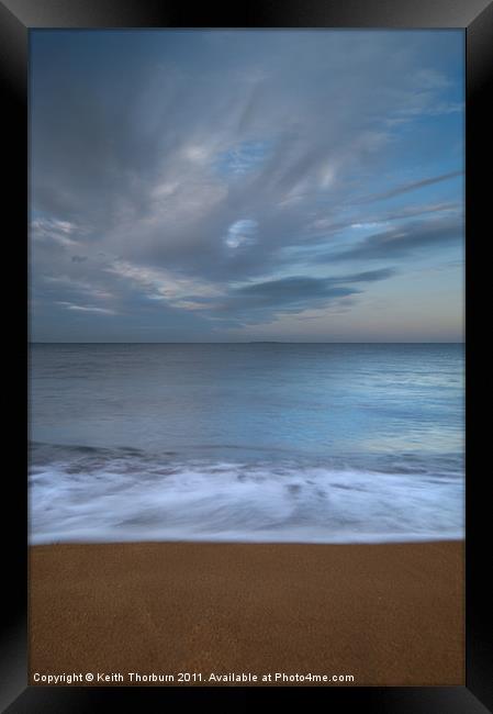 Beach and Sea scene Framed Print by Keith Thorburn EFIAP/b