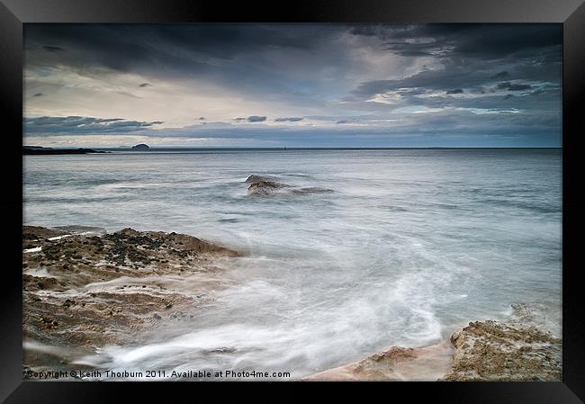 Dunbar with Bass Rock View Framed Print by Keith Thorburn EFIAP/b
