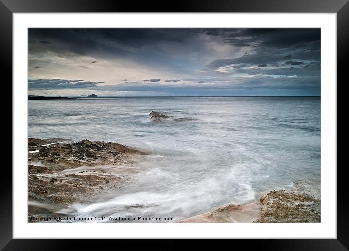Dunbar with Bass Rock View Framed Mounted Print by Keith Thorburn EFIAP/b