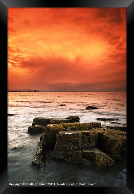 Cockenzie Power Staion Sunset Framed Print by Keith Thorburn EFIAP/b