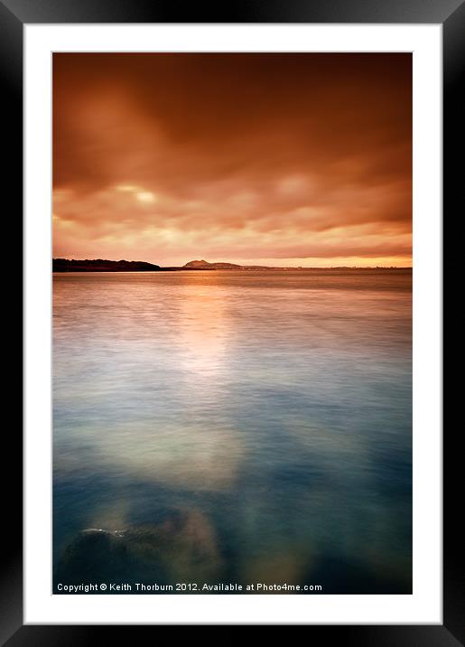 Winters sunset over the capital Framed Mounted Print by Keith Thorburn EFIAP/b