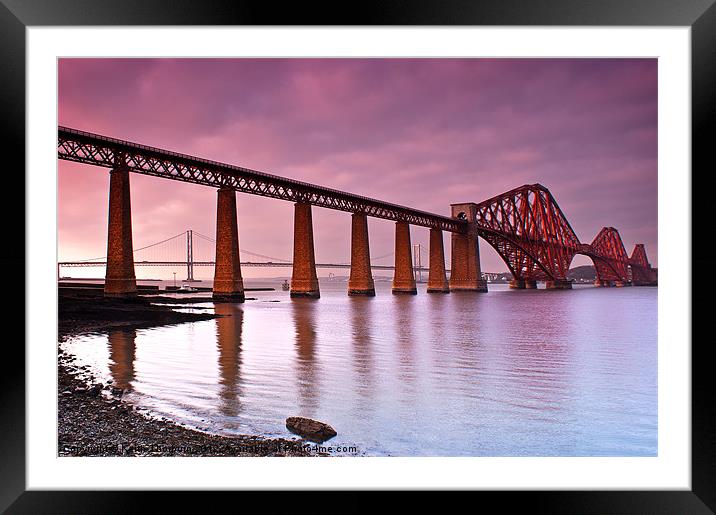 Forth Rail Bridge Framed Mounted Print by Keith Thorburn EFIAP/b