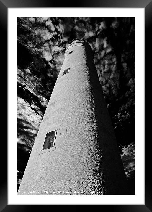 Barns Ness Lighthouse. Framed Mounted Print by Keith Thorburn EFIAP/b