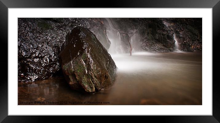 Waterfall Framed Mounted Print by Keith Thorburn EFIAP/b