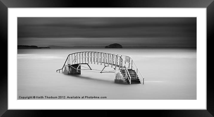 Dunbar Bridge at Sea Framed Mounted Print by Keith Thorburn EFIAP/b