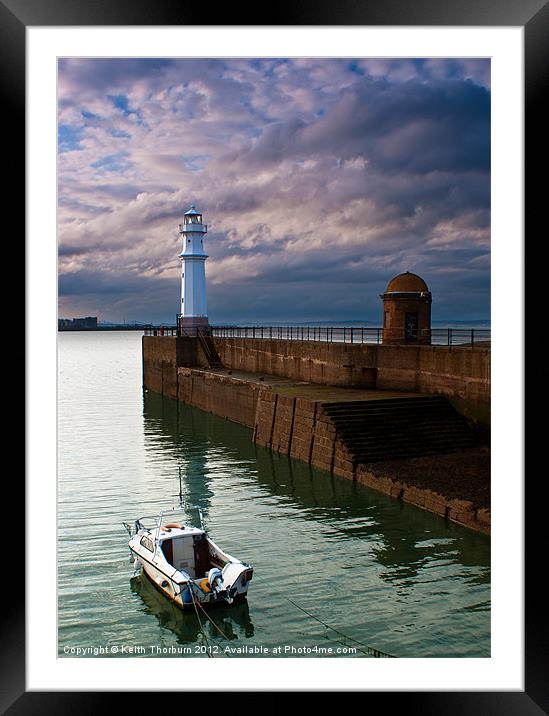 Newhaven Harbour Framed Mounted Print by Keith Thorburn EFIAP/b