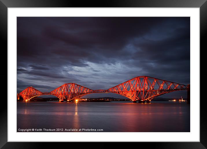 Forth Rail Bridge Framed Mounted Print by Keith Thorburn EFIAP/b