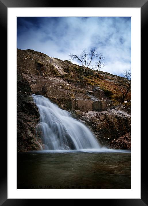 Falls at Glencoe Framed Mounted Print by Keith Thorburn EFIAP/b