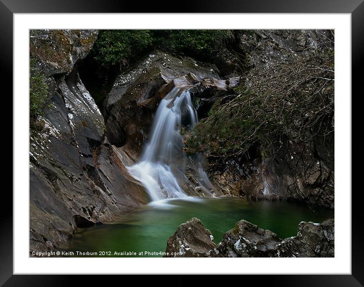 Lower Bruar Falls Framed Mounted Print by Keith Thorburn EFIAP/b