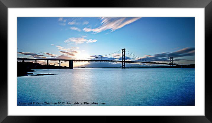 Forth Road Bridge Framed Mounted Print by Keith Thorburn EFIAP/b