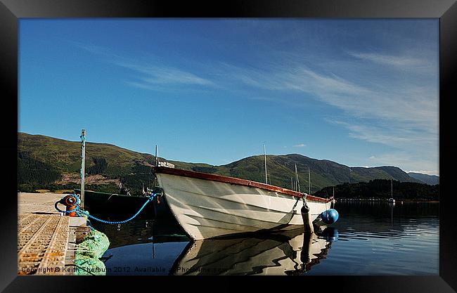 Loch Leven Boat Framed Print by Keith Thorburn EFIAP/b