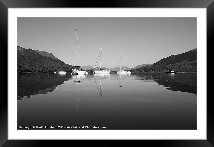 Loch Leven Boat Framed Mounted Print by Keith Thorburn EFIAP/b