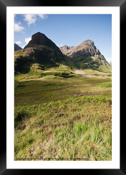 Three Sisters Glencoe Framed Mounted Print by Keith Thorburn EFIAP/b