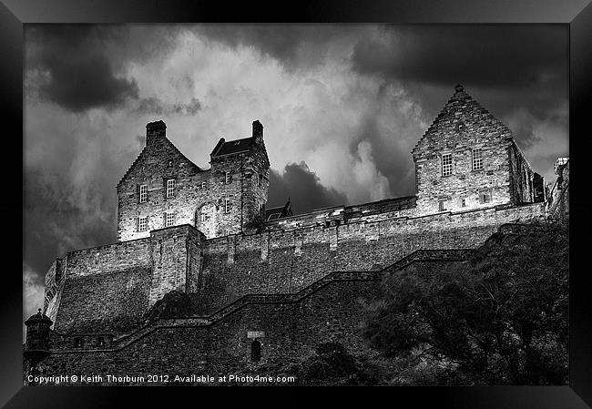 Edinburgh Castle Framed Print by Keith Thorburn EFIAP/b
