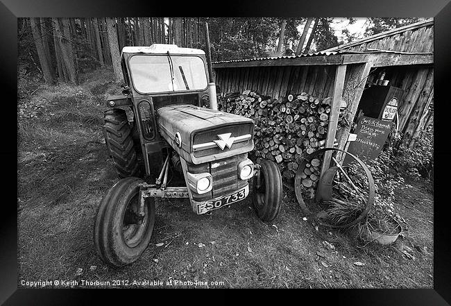 Old Tractor Framed Print by Keith Thorburn EFIAP/b