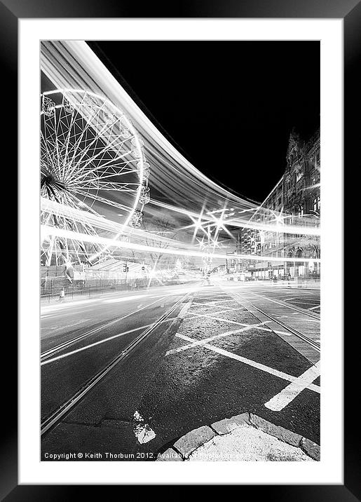 princes Street Lights Framed Mounted Print by Keith Thorburn EFIAP/b