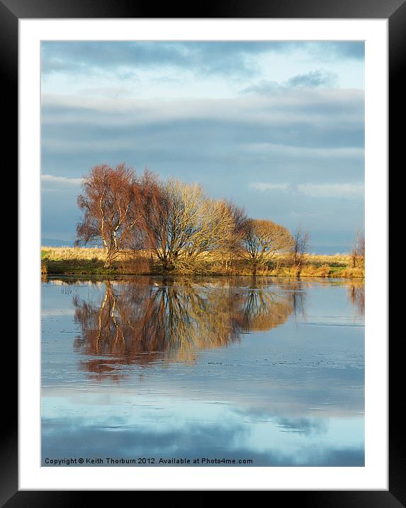 The Lagoons Autumn Reflections Framed Mounted Print by Keith Thorburn EFIAP/b