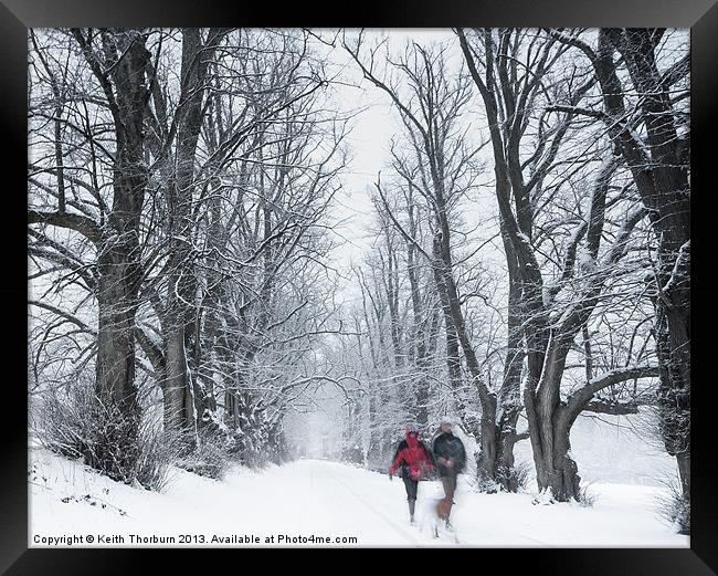 Winter Walk Framed Print by Keith Thorburn EFIAP/b