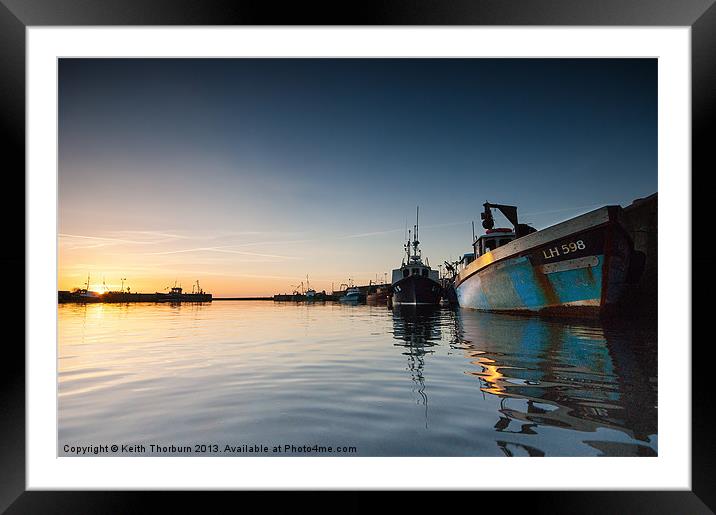 Port Seton Harbour Framed Mounted Print by Keith Thorburn EFIAP/b