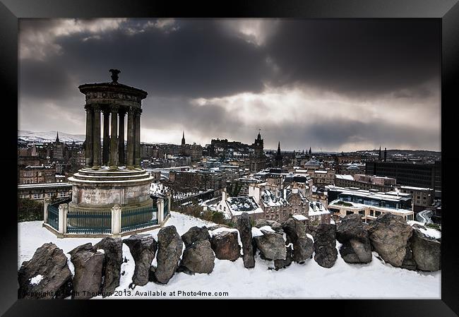 Edinburgh Cityscape Framed Print by Keith Thorburn EFIAP/b