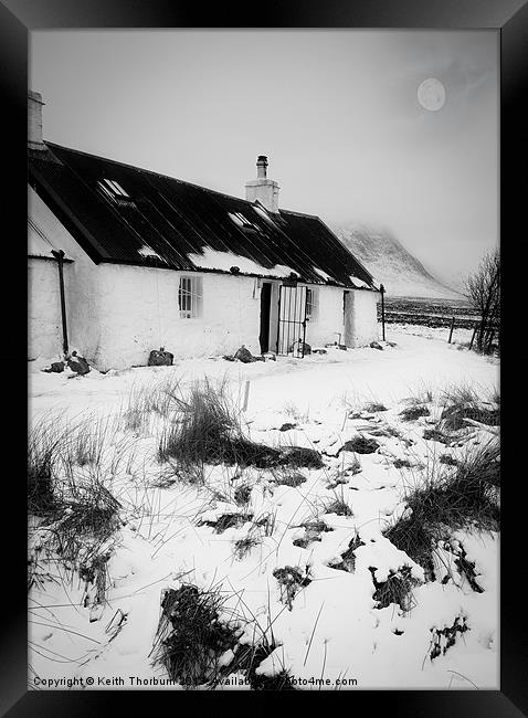 Black Rock Cottage Framed Print by Keith Thorburn EFIAP/b