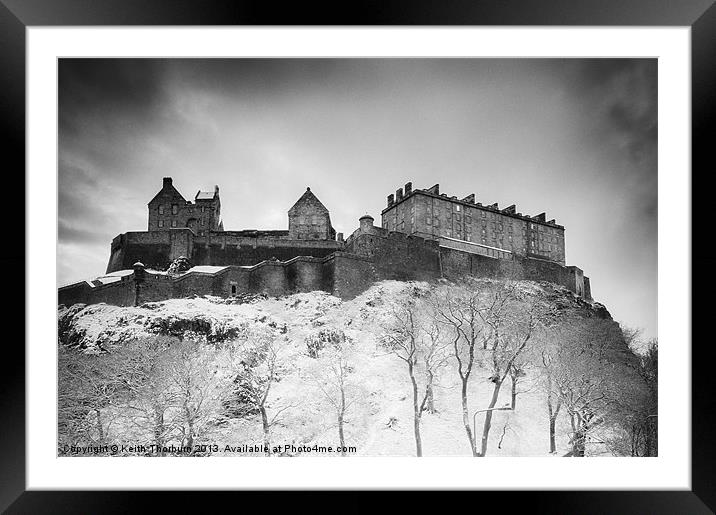 Edinburgh Castle Framed Mounted Print by Keith Thorburn EFIAP/b