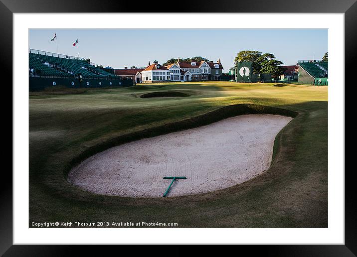 18th Green Muirfield Golf Club Framed Mounted Print by Keith Thorburn EFIAP/b